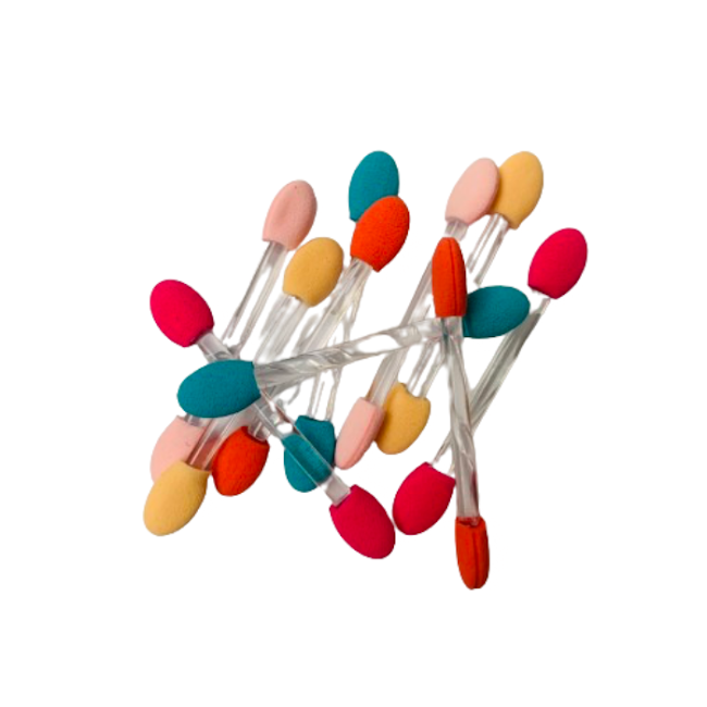 Make Up Sponge - 2 way- Micro Mini On Stick- 10 Piece