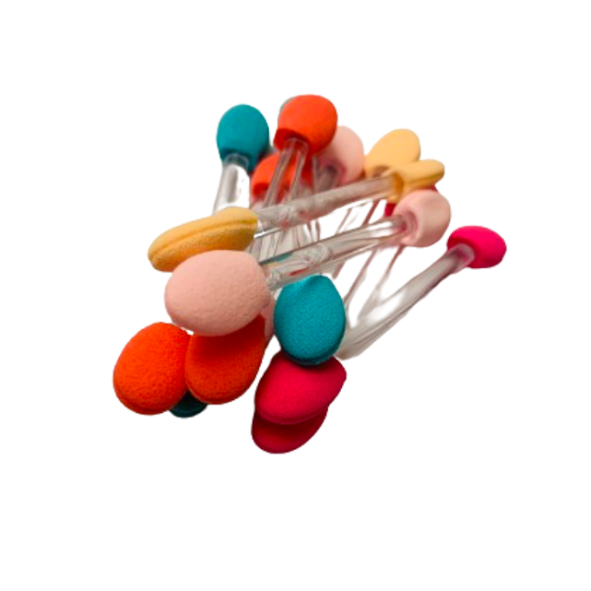 Make Up Sponge - 2 way- Micro Mini On Stick- 10 Piece