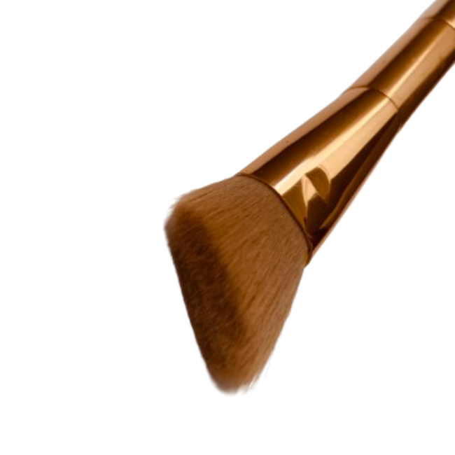 Make Up Brush- 2 way- Rose gold - 1 Piece