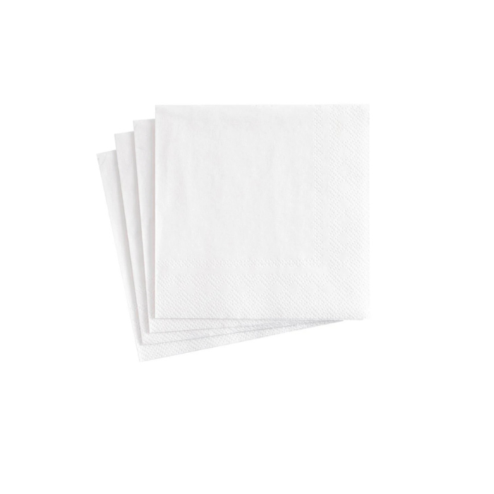 Serviettes - White - 2 Ply - 120 Piece