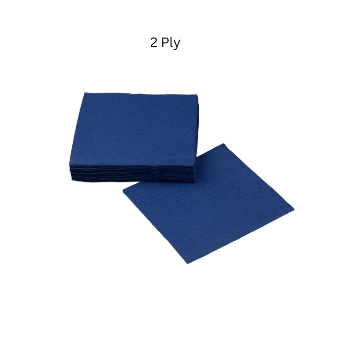 Serviettes - Navy Blue - 2 Ply - 50 Piece