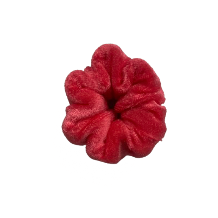 Scrunchie - Padded Velvet - Cerise Pink - 1 Piece