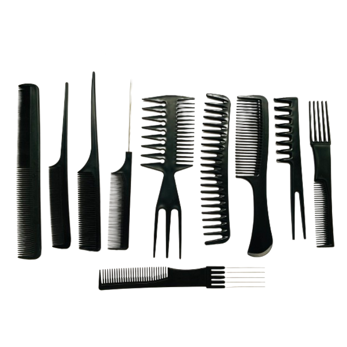 Hair Comb Set -10 Piece