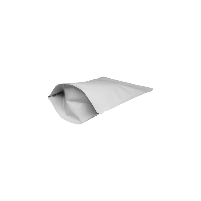 Stand Up Resealable Pouch Bags W 130 mm x L 200mm - 100 Piece  - White