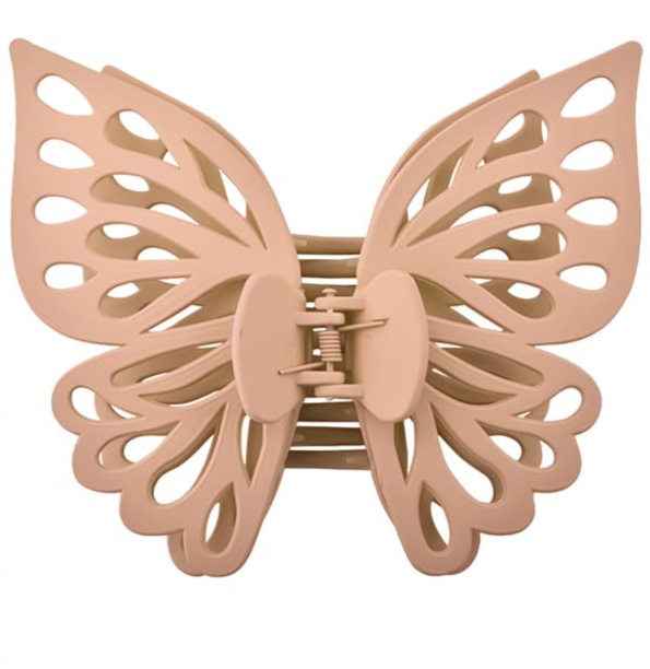 Hair Claw Butterfly - Beige