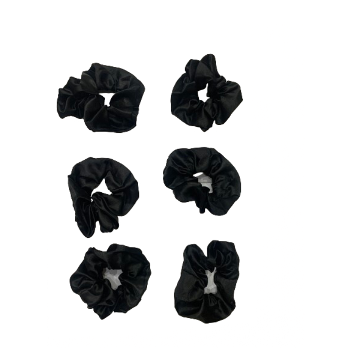 Scrunchies - Satin - 6 Piece