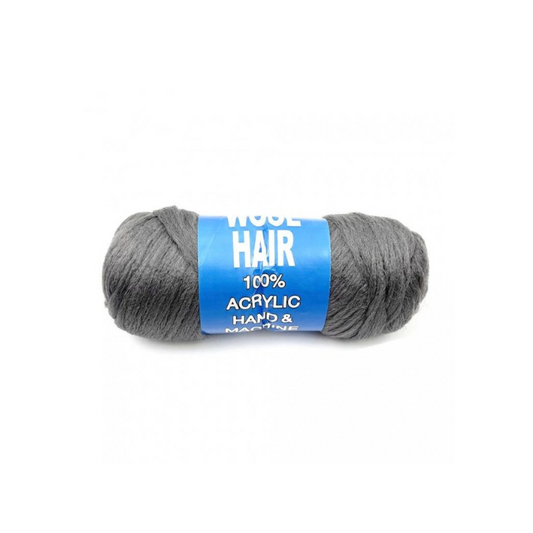 Brazilian Wool Hair-Acrylic Yarn Black