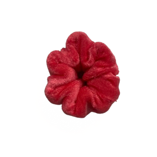 Scrunchie -  Padded Velvet - Cerise Pink - 1 Piece