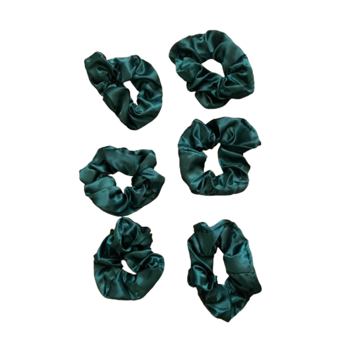 Scrunchies - Satin - 6 Piece