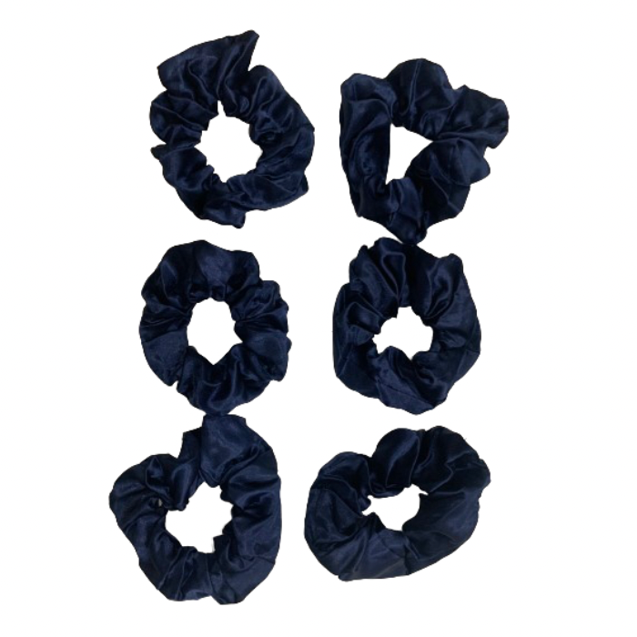 Scrunchies - Satin - 6 Piece