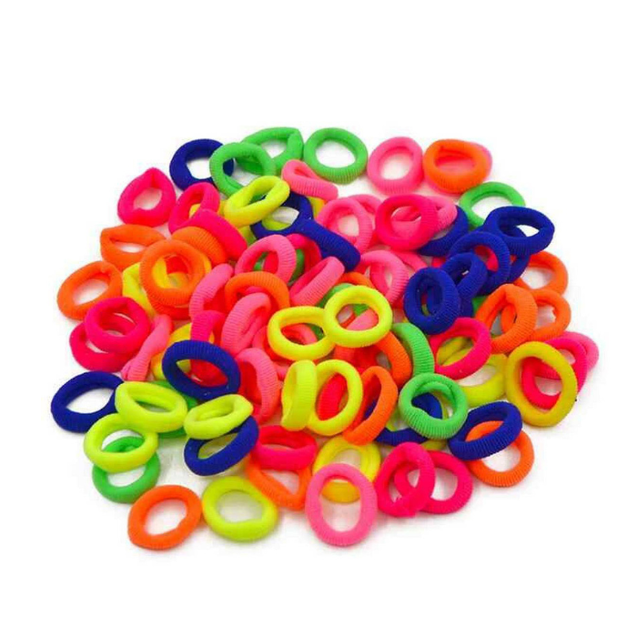 Hair Elastics - Small - Neon