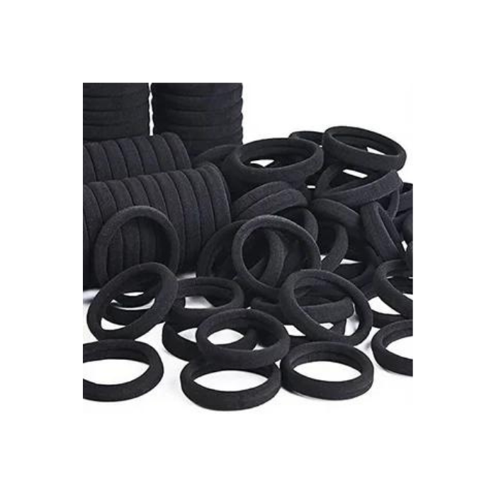 Soft Hair Elastics Black