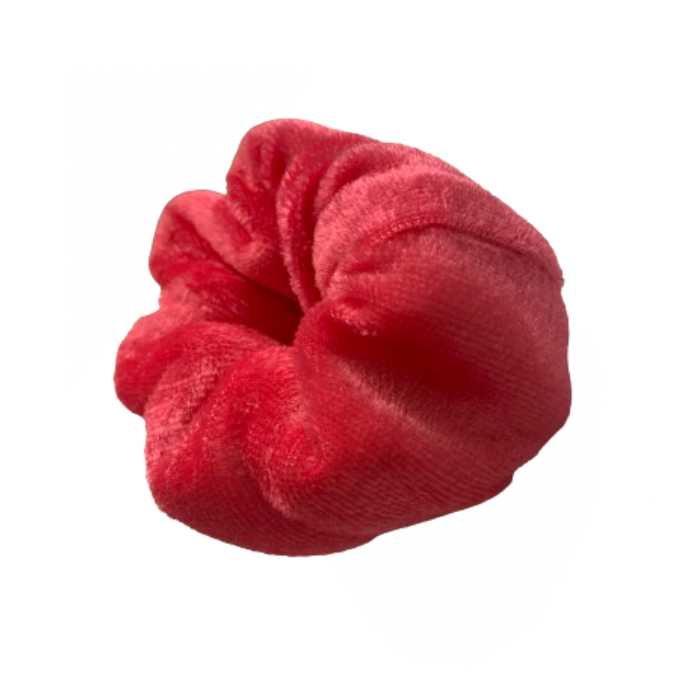 Scrunchie -  Padded Velvet - Cerise Pink - 1 Piece