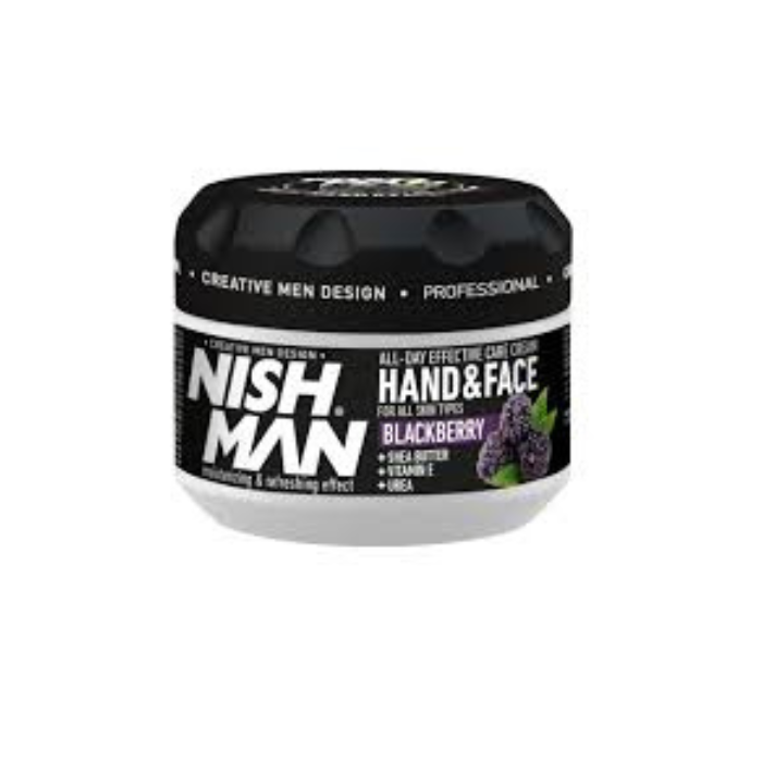 Hand and Face Cream Blackberry Nish Man