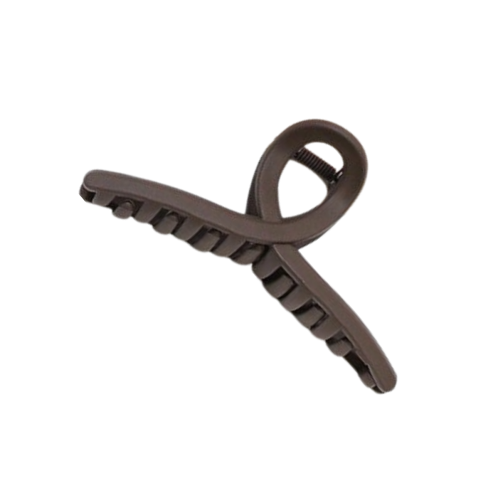 Hair Claw Cross -Dark Brown