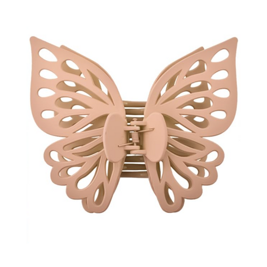 Hair Claw Butterfly - Beige