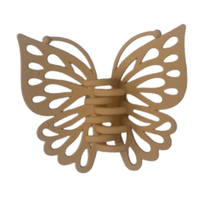 Hair Claw Butterfly - Cream