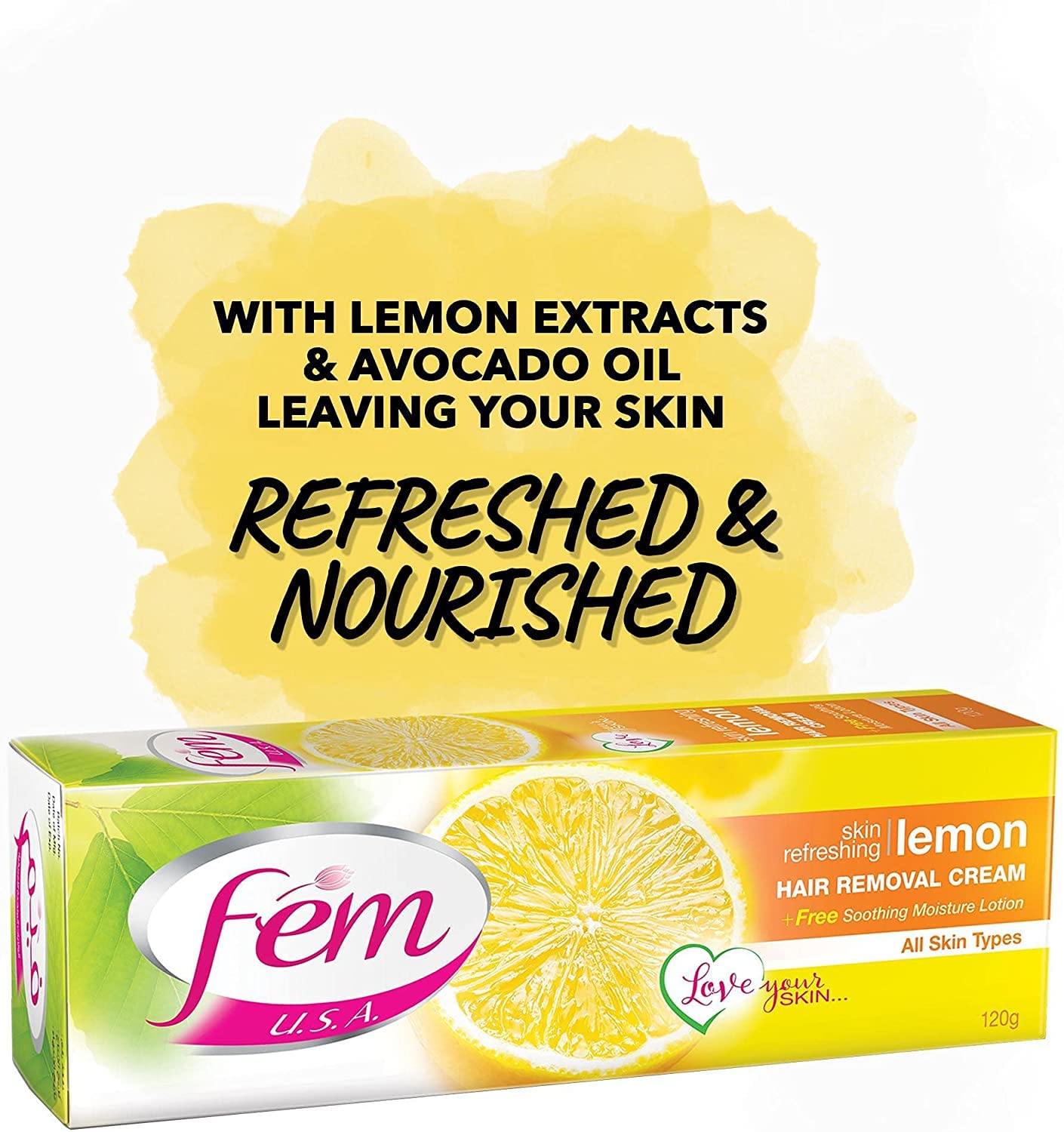 Hair Removal Cream - Fem u.s.a  - Lemon