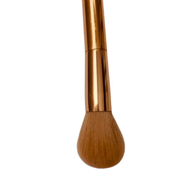 Make Up Brush- 2 way-  Rose gold - 1 Piece